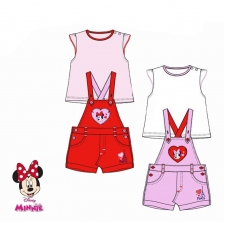 Minnie Dungaree Set in red & pink - AQE0048 -- £8.99 per item - 6 pack