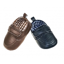 SOFT TOUCH - BOYS PU MOCCASIN SHOES: B2046 -- £3.50 per item - 6 pack